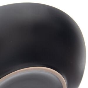 Talerz obiadowy głęboki ceramiczny czarny 20,5 cm, 800 ml