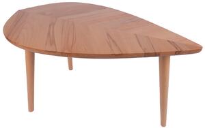 Drewniany stolik kawowy P2 liść średni 93 cm buk twardzielowy