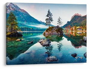 Obraz - Jezioro Hintersee, Alpy Bawarskie, Austria (70x50 cm)