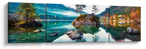 Obraz - Jezioro Hintersee, Alpy Bawarskie, Austria (170x50 cm)