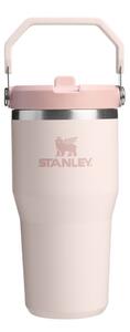 Jasnoróżowy termos ze stali nierdzewnej 600 ml IceFlow™ Flip Straw 2.0 Tumbler Rose Quartz – Stanley