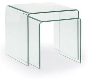 Szklane stoliki zestaw 2 szt. 50x50 cm Burano – Kave Home