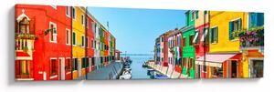 Obraz - Wyspa Burano, Wenecja, Włochy (170x50 cm)