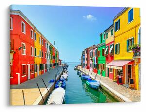 Obraz - Wyspa Burano, Wenecja, Włochy (70x50 cm)