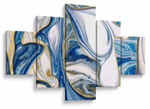 Obraz - Fale z marmuru (125x70 cm)