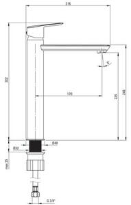 Bateria umywalkowa DEANTE Arnika BQA 020N Chrom