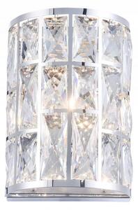 Lampa ścienna Kinkiet Kryształowy Maytoni MOD184-WL-01-CH Gelid G9 10x14x21cm chrom