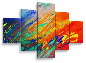Obraz - Kolorowa abstrakcja (125x70 cm)