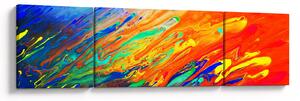 Obraz - Kolorowa abstrakcja (170x50 cm)