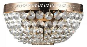Lampa ścienna Kinkiet Kryształowy Glamour Maytoni DIA700-WL-02-G Ottilia 2xE14 13cm x 25cm złoty