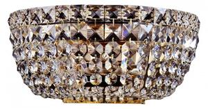 Lampa ścienna Kinkiet Z Kryształami Glamour Maytoni DIA100-WL-02-G Basfor 2xE14 12x15x25cm złoty