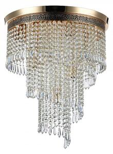 Lampa sufitowa Kryształowy żyrandol Maytoni DIA522-CL-07-G Cascade 7xE14 42cm x 50cm złoty