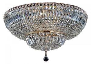 Lampa Sufitowa Kryształowy Żyrandol Plafon Maytoni DIA100-CL-16-G Basfor 16xE27 60cm x 35cm złoty