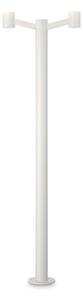 Biała nowoczesna latarnia ogrodowa Ideal Lux 249506 Clio 2xE27 IP44 197cm