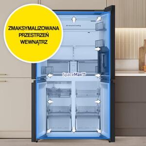 Lodówka SAMSUNG AI RM70F63NEREOSide by Side No Frost 185.3cm Stal nierdzewna