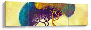 Obraz - Drzewa na wzgórzu (170x50 cm)