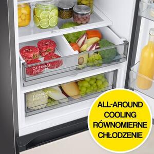 Lodówka SAMSUNG BESPOKE AI RB38C7B6D22 EF No Frost 203cm Czarne szkło