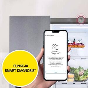 Lodówka LG GBF3202DPY No Frost 186cm Srebrna DoorCooling+ FreshBalancer FreshConverter