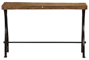 Stolik konsola, lite drewno odzyskane, 120 x 40 x 76 cm
