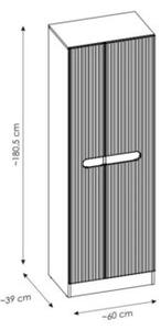 Szafka łazienkowa NOVA CASHMERE 2D 60cm kaszmirowa