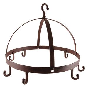Wieszak żeliwny na zioła z 6 haczykami Esschert Design, ⌀ 37,2 cm