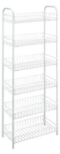 Biały metalowy regał 41x104x23 cm Monaco – Metaltex