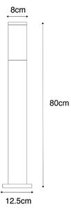 Zewnetrzna Nowoczesna latarnia zewnętrzna rdzawo-brązowa 80 cm - Malios Oswietlenie zewnetrzne