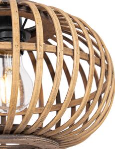 Orientalna lampa wisząca bambusowa 3-punktowa wydłużona - Amira Oswietlenie wewnetrzne