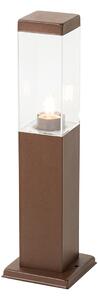 Zewnetrzna Nowoczesna latarnia zewnętrzna rdzawo-brązowa 45 cm - Malios Oswietlenie zewnetrzne
