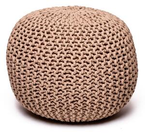 Piaskowobrązowy puf Bonami Essentials Jagger