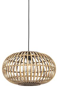 Orientalna lampa wisząca bambusowa 44 cm - Amira Oswietlenie wewnetrzne