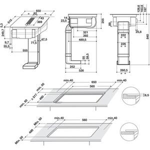 Płyta indukcyjna z okapem WHIRLPOOL WVH 1065B F KIT
