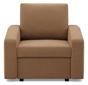 Fotel wypoczynkowy, BLOM, Mikrofaza, 83x92x85 cm, cappuccino | TYLETEGOTU