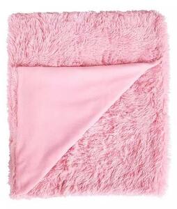 Różowa pościel z mikropluszu Catherine Lansfield Cuddly, 135x200 cm