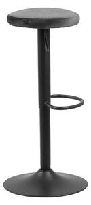 Szary tapicerowany hoker z regulowaną wysokością (wysokość siedziska 62 cm) Finch – Actona