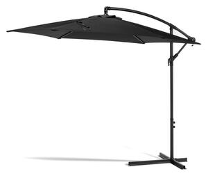 Czarny parasol ogrodowy ø 300 cm Happy Sun – Bonami Essentials