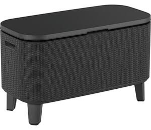Plastikowy stolik ogrodowy z pojemnikiem na lód 83.5x40 cm Bevy – Keter