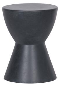 Antracytowy stołek odpowiedni na zewnątrz WOOOD Dover, ø 35 cm