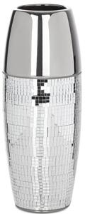 Wazon EUROFIRANY Mirona 06 12 x 30 cm Srebrny