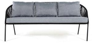 Czarna 3-osobowa sofa ogrodowa Bonami Selection North