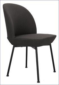 Ciemnoszare krzesło metalowe kuchenne - Zico 3X