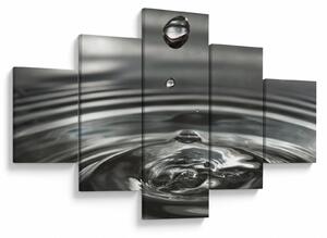 Obraz kropli wody (125x70 cm)