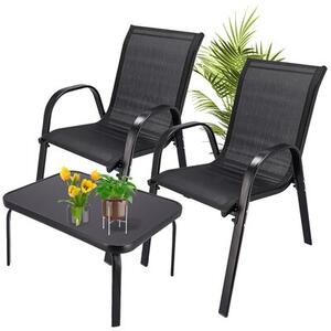 Zestaw mebli ogrodowych BLACK FOREST L-0750 Czarny
