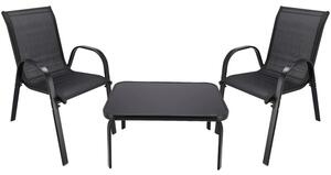 Zestaw mebli ogrodowych BLACK FOREST L-0750 Czarny