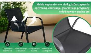 Zestaw mebli ogrodowych BLACK FOREST L-0750 Czarny