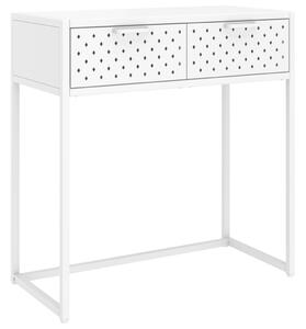 Stolik konsolowy, biały, 72x35x75 cm, stalowy