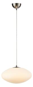 Biała lampa wisząca ze szklanym kloszem ø 38 cm Locus – Markslöjd