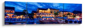 Obraz nocnego miasta Hoi An w Wietnamie (170x50 cm)