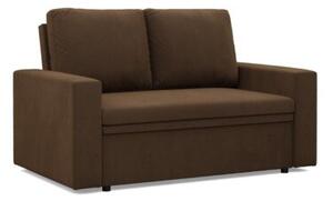 Sofa dwuosobowa, BLOM, Mikrofaza, 148x87x90 cm, brÄ zowy | TYLETEGOTU