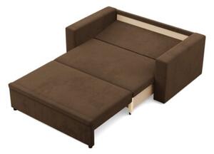 Sofa dwuosobowa, BLOM, Mikrofaza, 148x87x90 cm, brÄ zowy | TYLETEGOTU